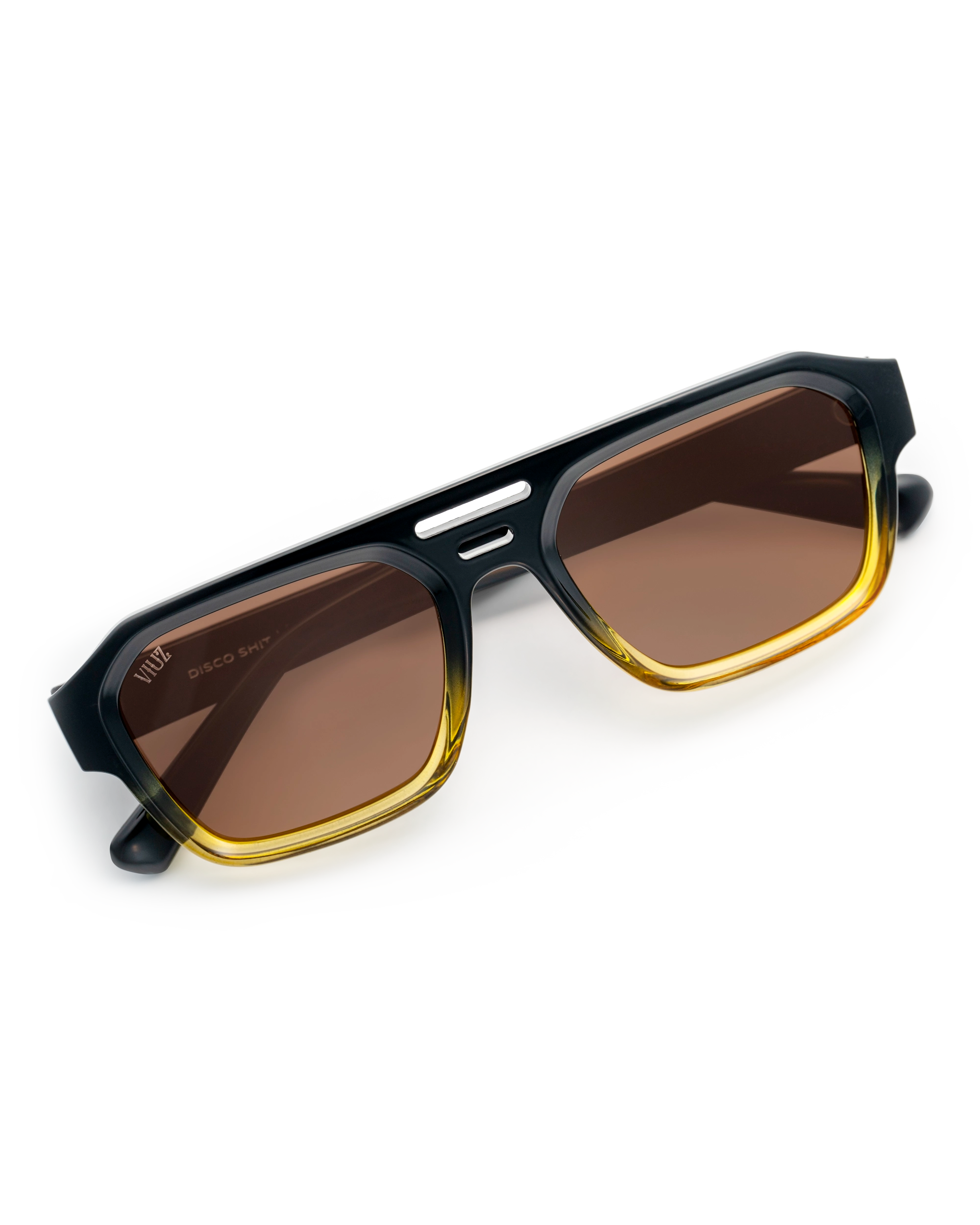 Disco Shit Sunglasses - Black Yellow * $