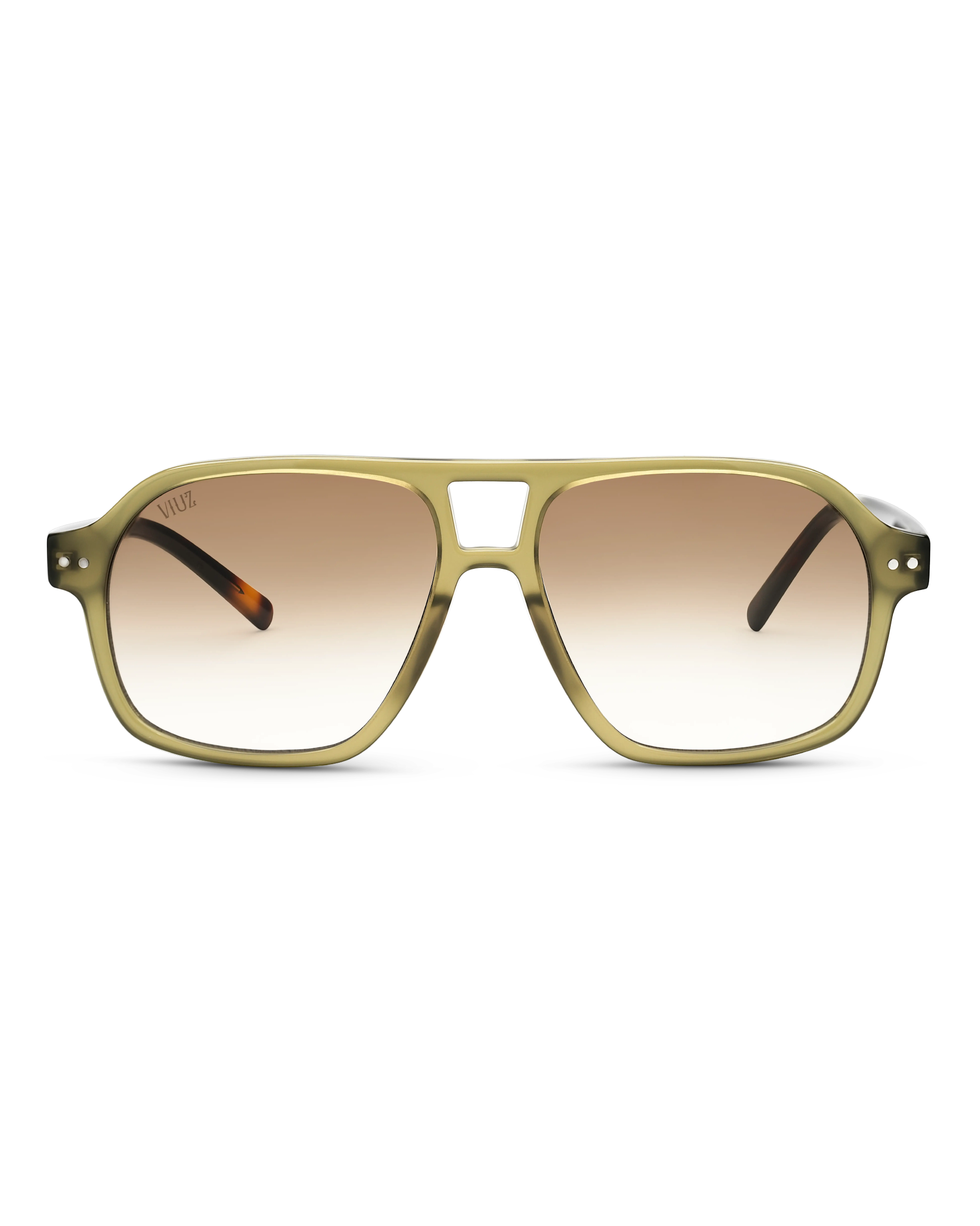 Drifter Sunglasses - Green w/ Leopard Arms :) $