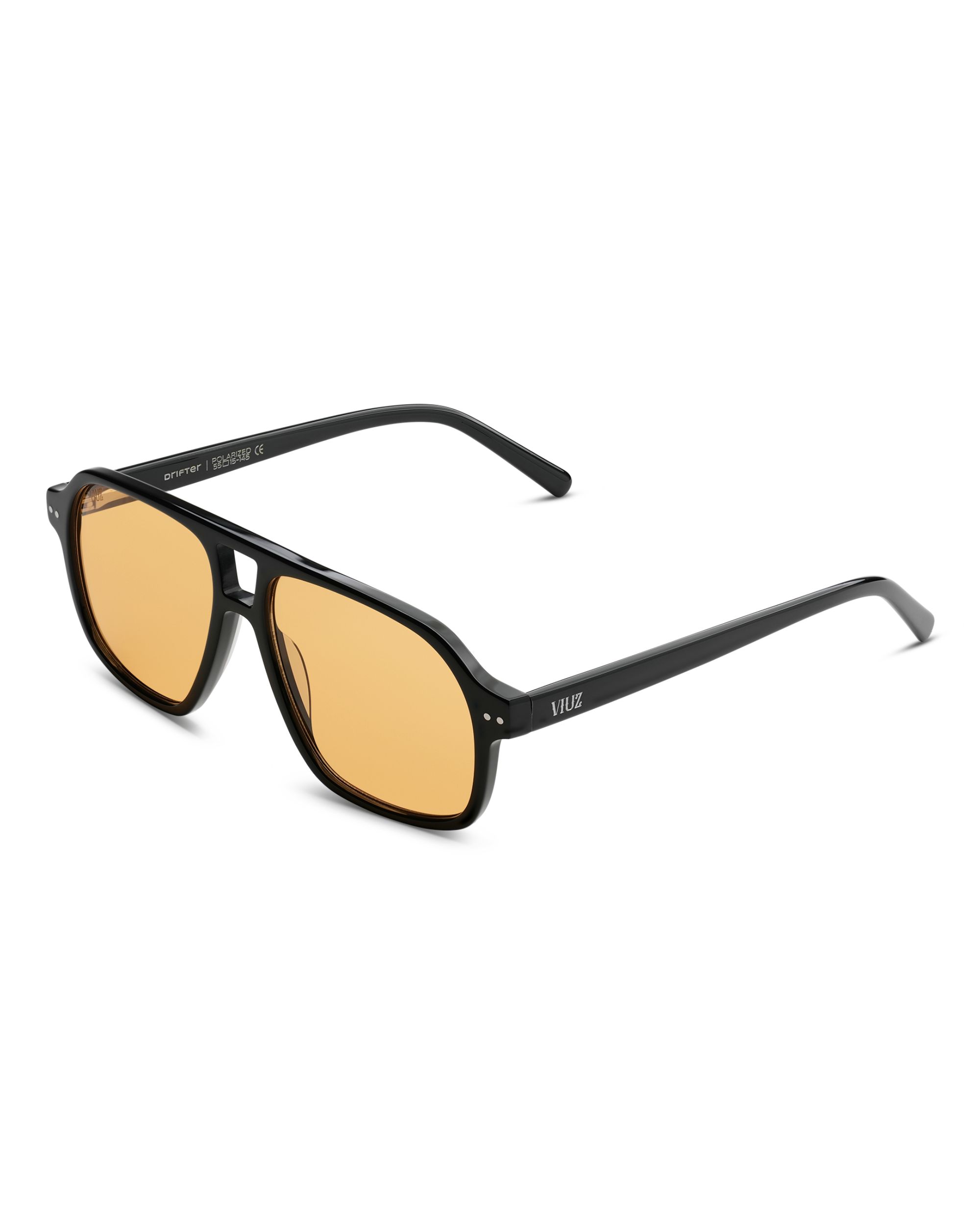 Drifter Sunglasses - Black w/ Orange Lens :) $