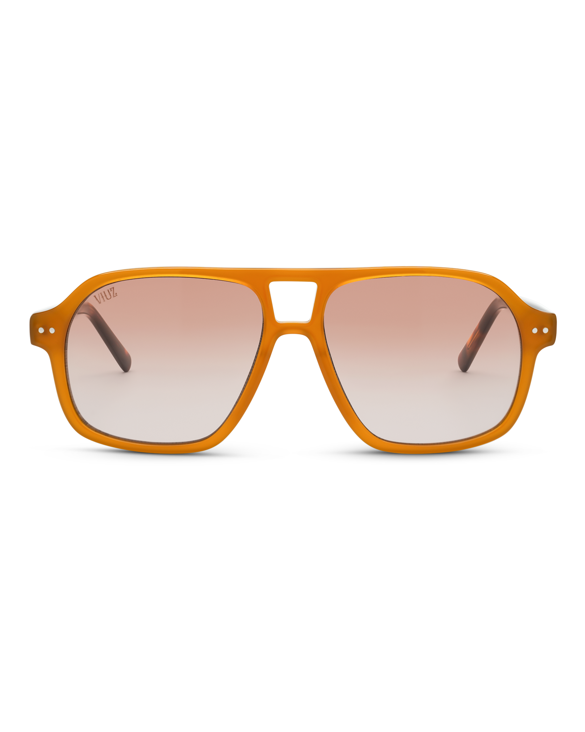 Drifter Sunglasses - Orange w/ Leopard Arms :) $