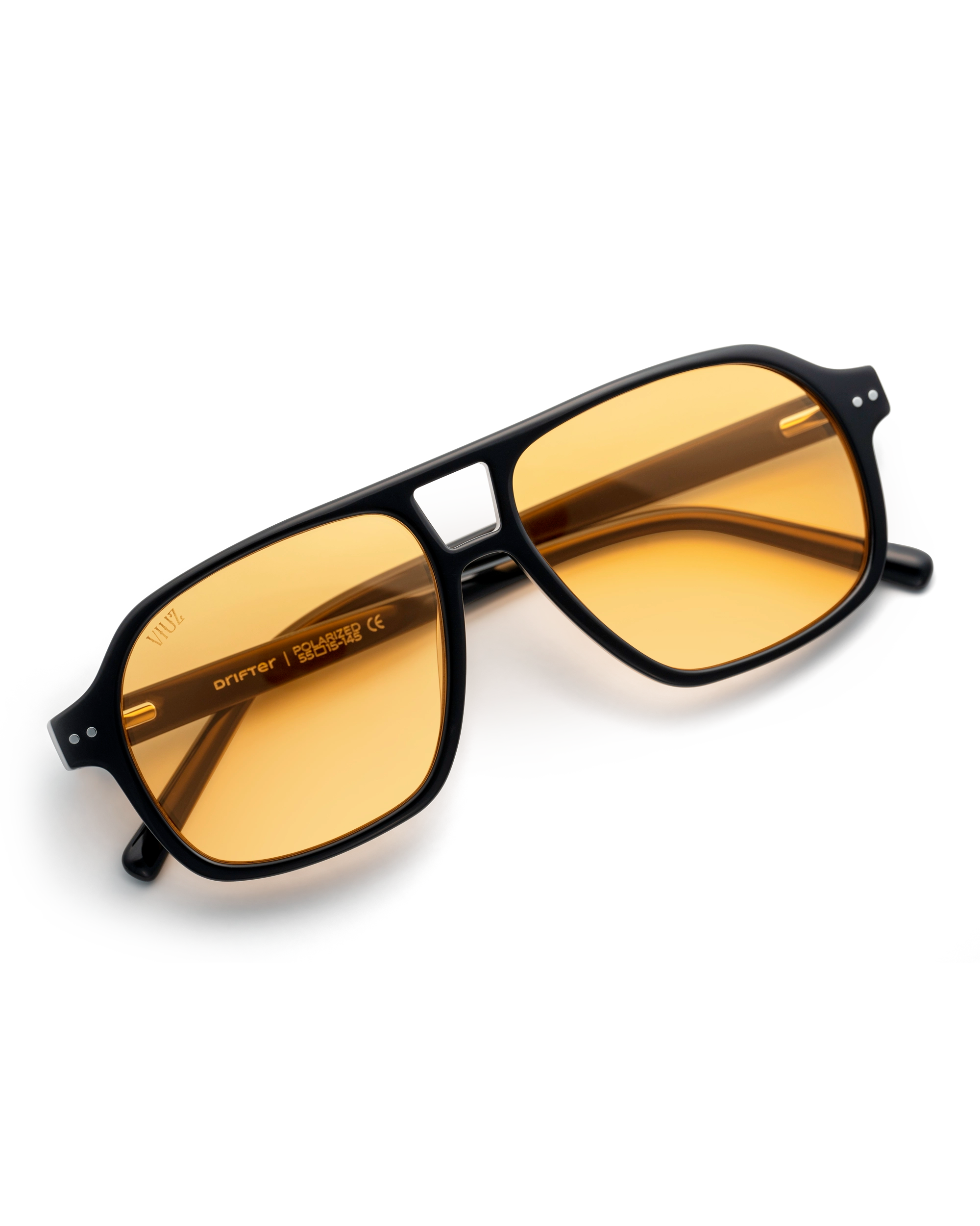Drifter Sunglasses - Black w/ Orange Lens :) $