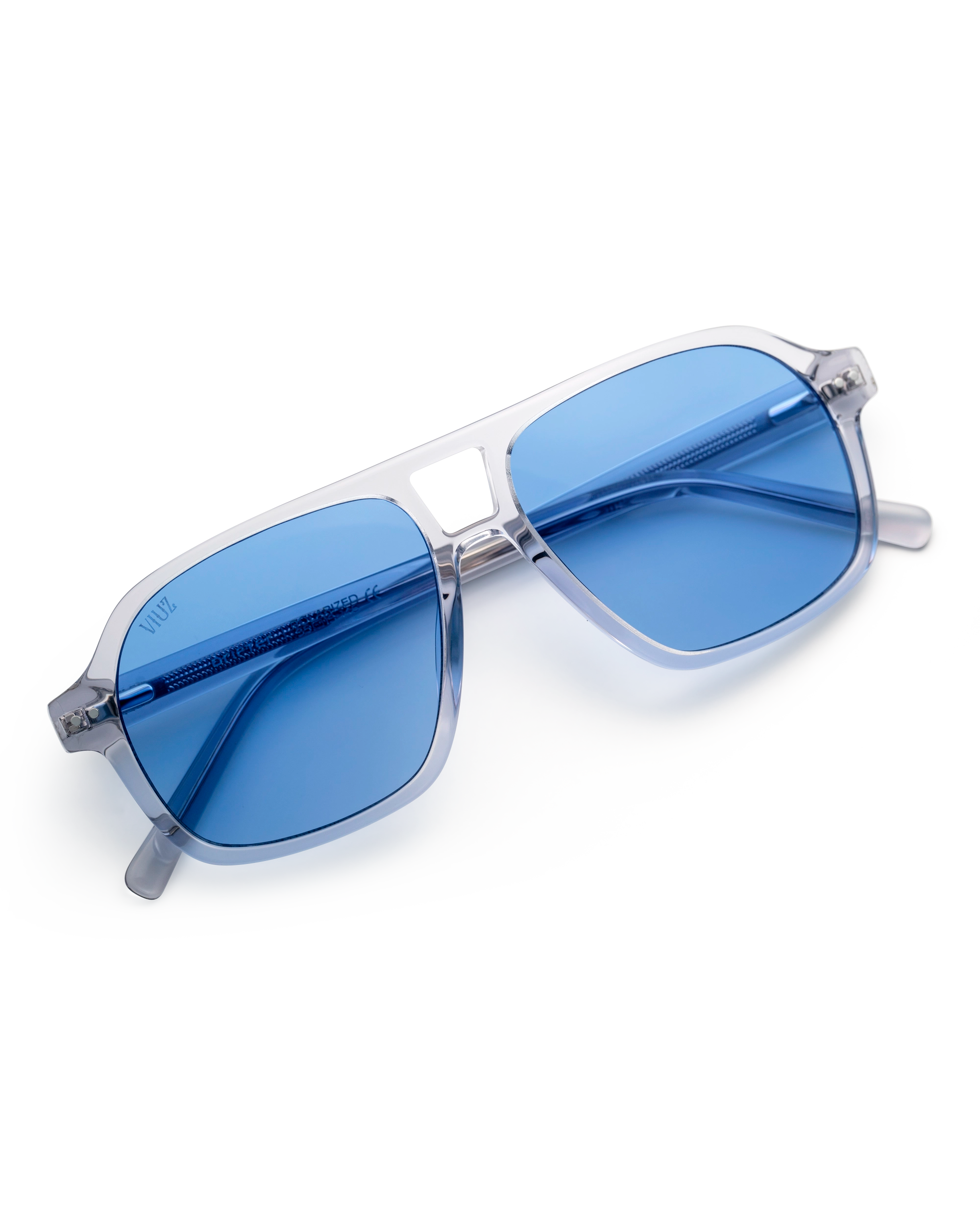 Drifter Sunglasses - Grey w/ Blue Lens :)$