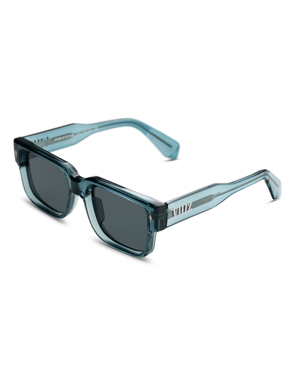 Mavrick Sunglasses - Transparent Blue:) $