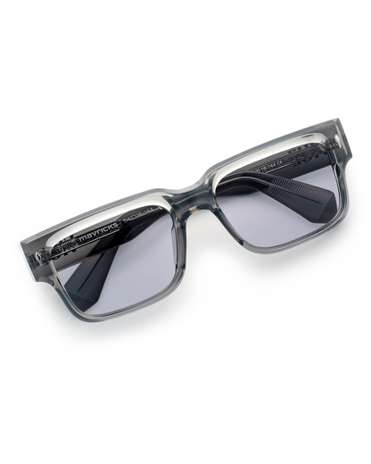 Mavrick Sunglasses - Transparent Grey* $