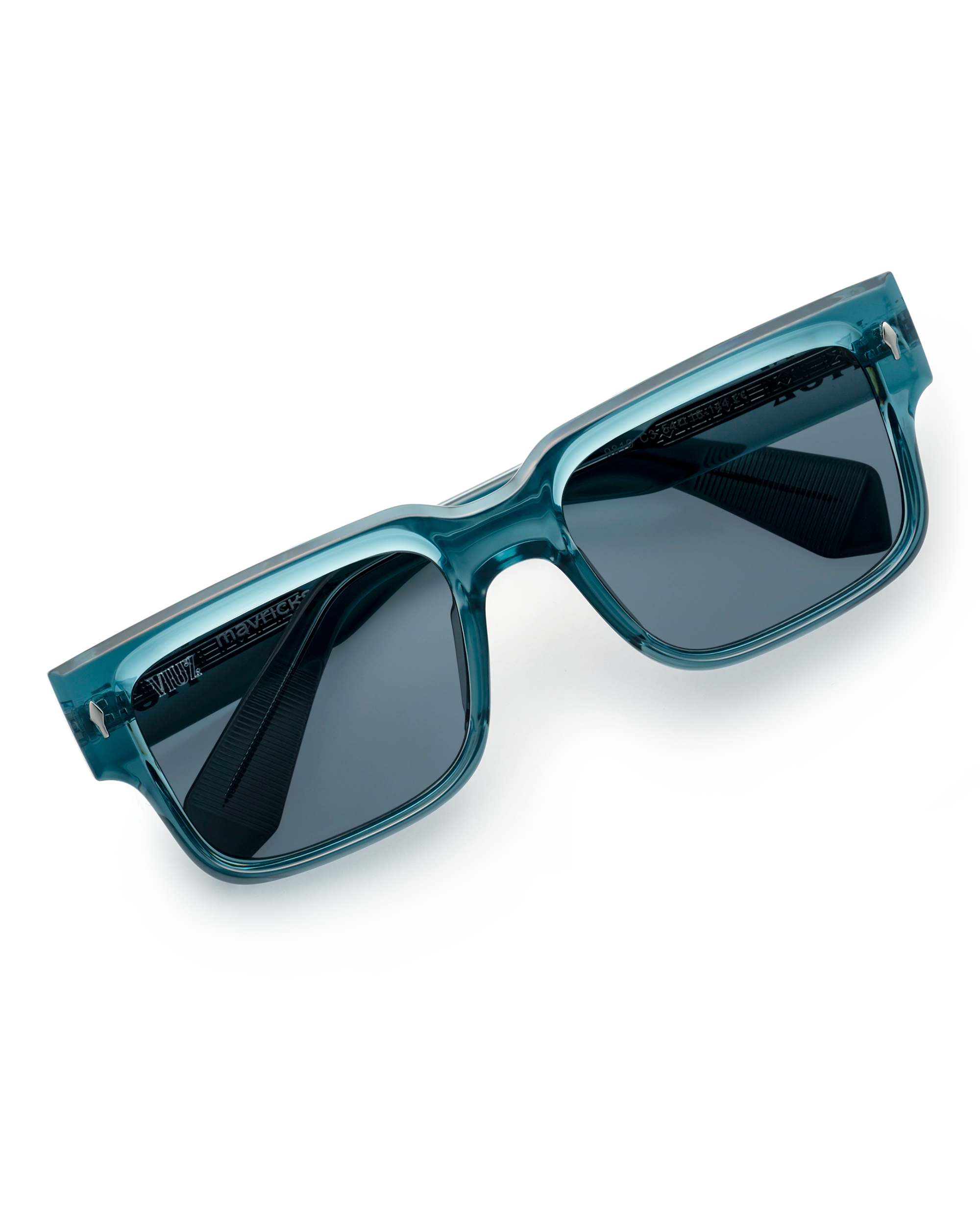 Mavrick Sunglasses - Transparent Blue:) $