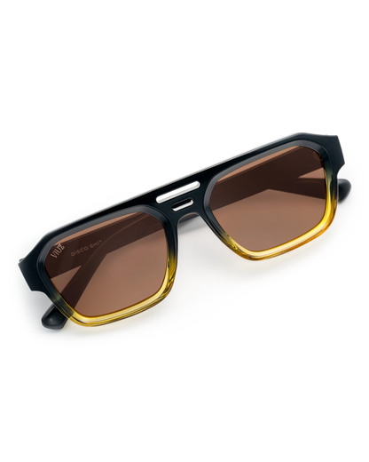 Disco Shit Sunglasses - Black Yellow * $