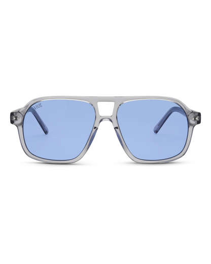 Drifter Sunglasses - Grey w/ Blue Lens :)$