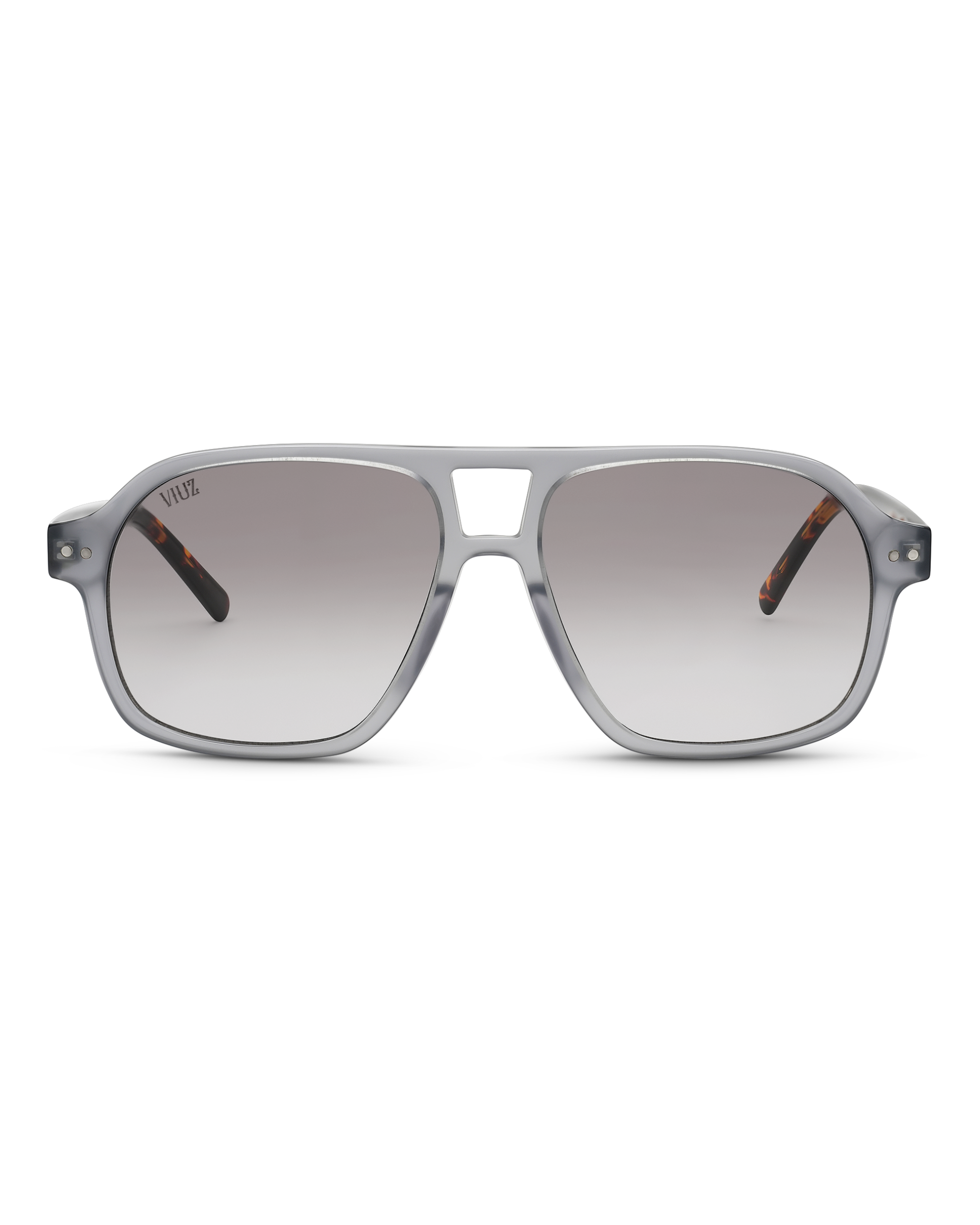Drifter Sunglasses - Grey w/ Leopard Arms :) $