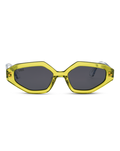 Gato Sunglasses - Green & Clear :) $