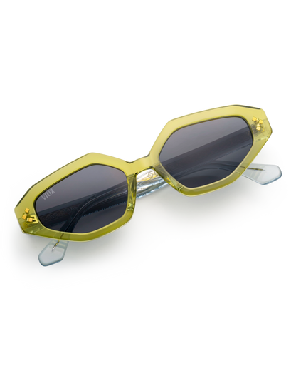 Gato Sunglasses - Green & Clear :) $