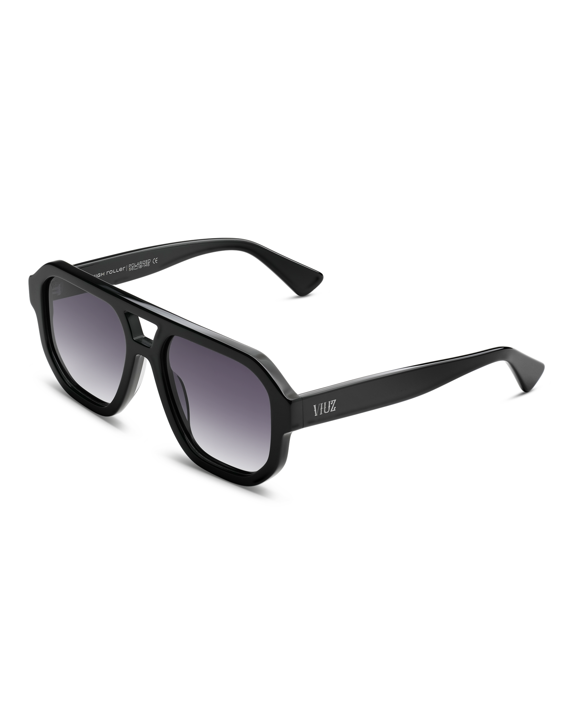 High Roller Sunglasses - Solid Black :)$