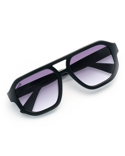 High Roller Sunglasses - Solid Black :)$