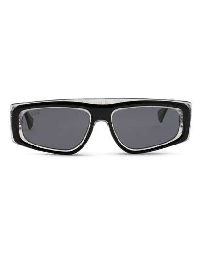 Piolsters Sunglasses - Black w/ Clear Sparkle* $