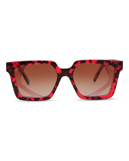 Prestige Sunglasses - Red Marble* $