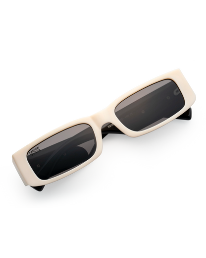 Primos Sunglasses - White w/ Black* $