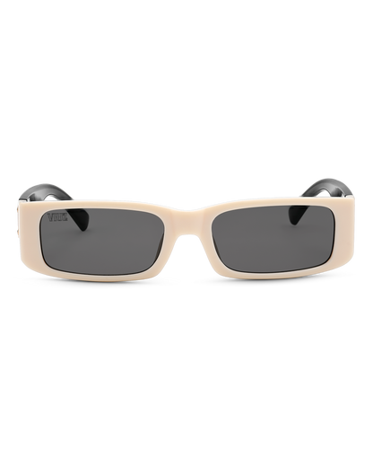 Primos Sunglasses - White w/ Black* $