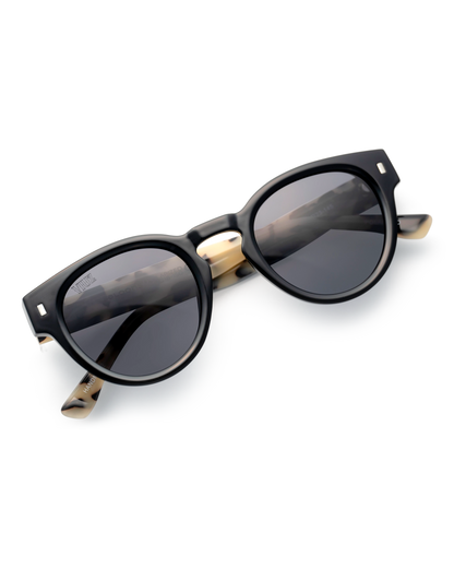 Saloons Sunglasses - Black & Leopard* $