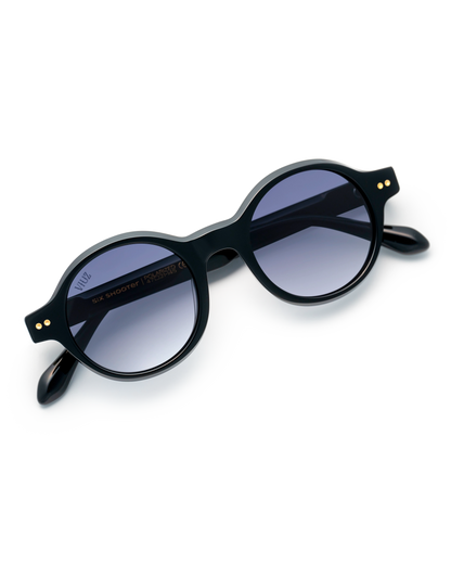 Six Shooter Sunglasses - Black & Gold* $