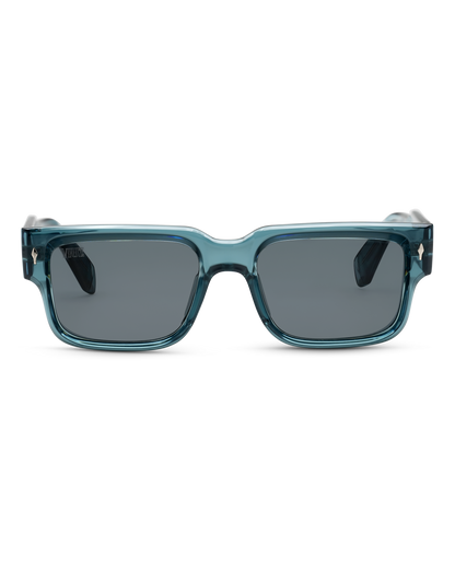 Mavrick Sunglasses - Transparent Blue:) $